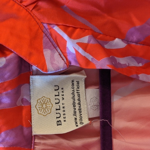 Bululu Resort Silky Dress Size S - Picture 2 of 9